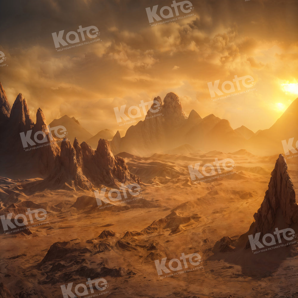 Kate Dune Coucher de soleil Sable Toile de fond pour la photographie - Kate Backdrop FR