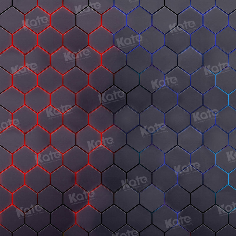 Kate Hexagone Mécanique Gris Toile de fond pour la photographie - Kate Backdrop FR