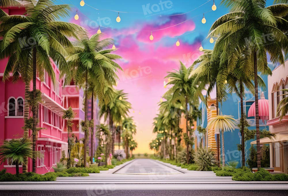 Kate Été Rêve de poupée Coco Ville Toile de fond conçu par Emetselch - Kate Backdrop FR