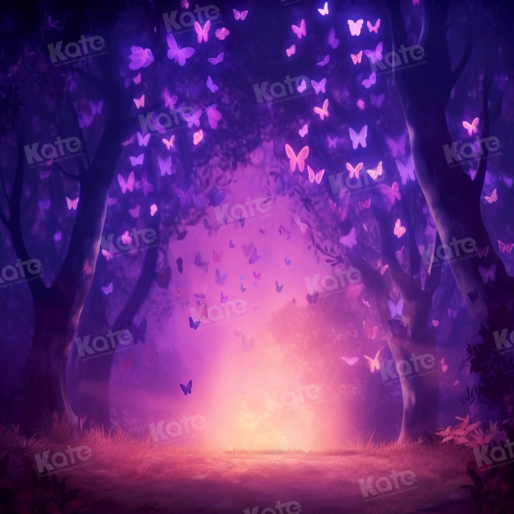 Kate Tissu Souhait Rêve Papillon Arbres Toile de fond pour la photographie - Kate Backdrop FR