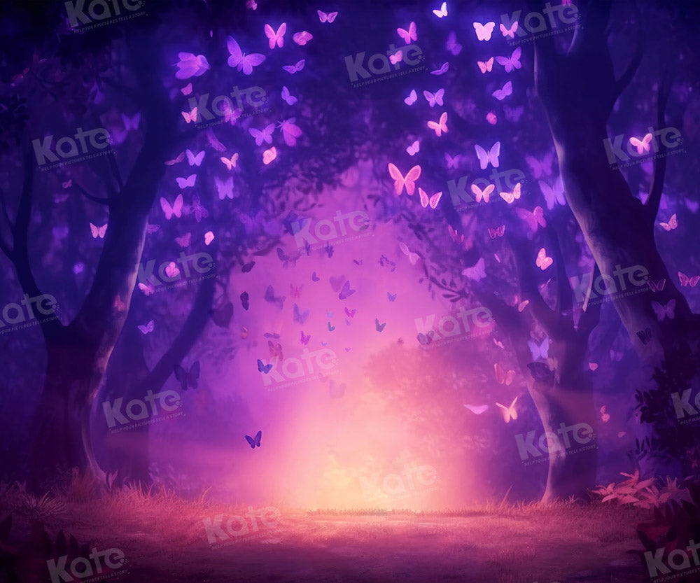 Kate Tissu Souhait Rêve Papillon Arbres Toile de fond pour la photographie - Kate Backdrop FR