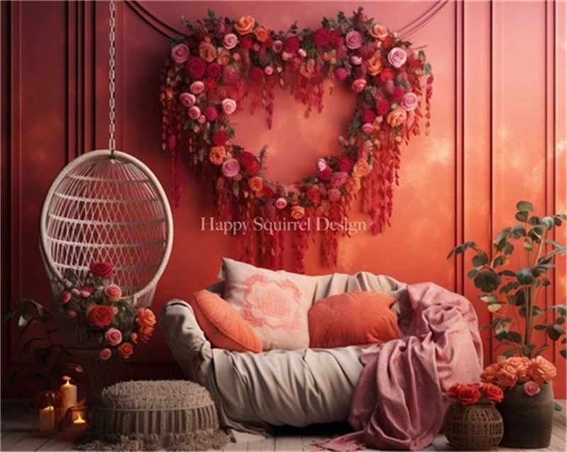 Kate Amour Bohème Mariage Toile de fond Conçu par Happy Squirrel Design - Kate Backdrop FR