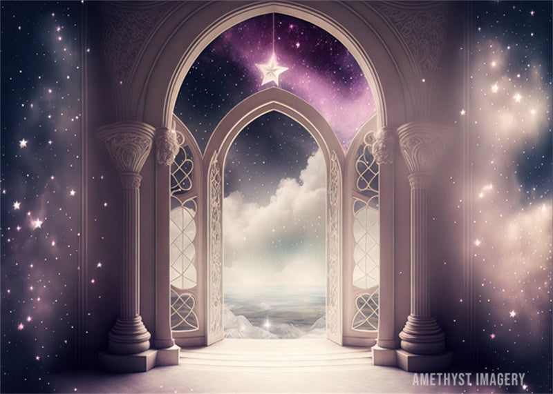 Kate Éthéré Rêve de lavande Nuage Toile de fond conçu par Angela Marie Photographie - Kate Backdrop FR