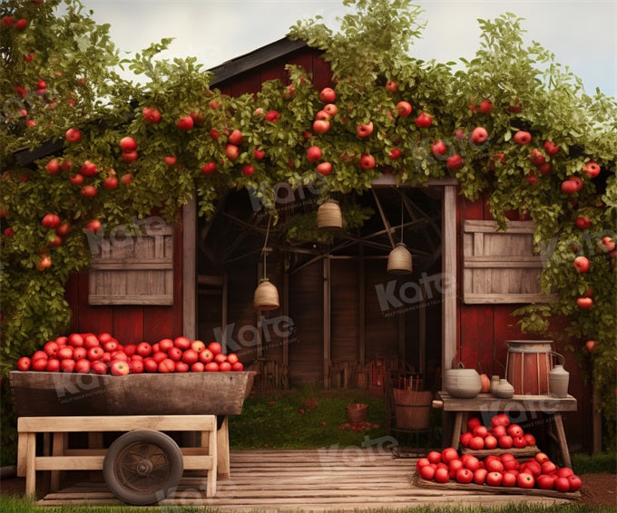 Kate Automne Ferme de pommes Toile de fond conçue par Emetselch - Kate Backdrop FR