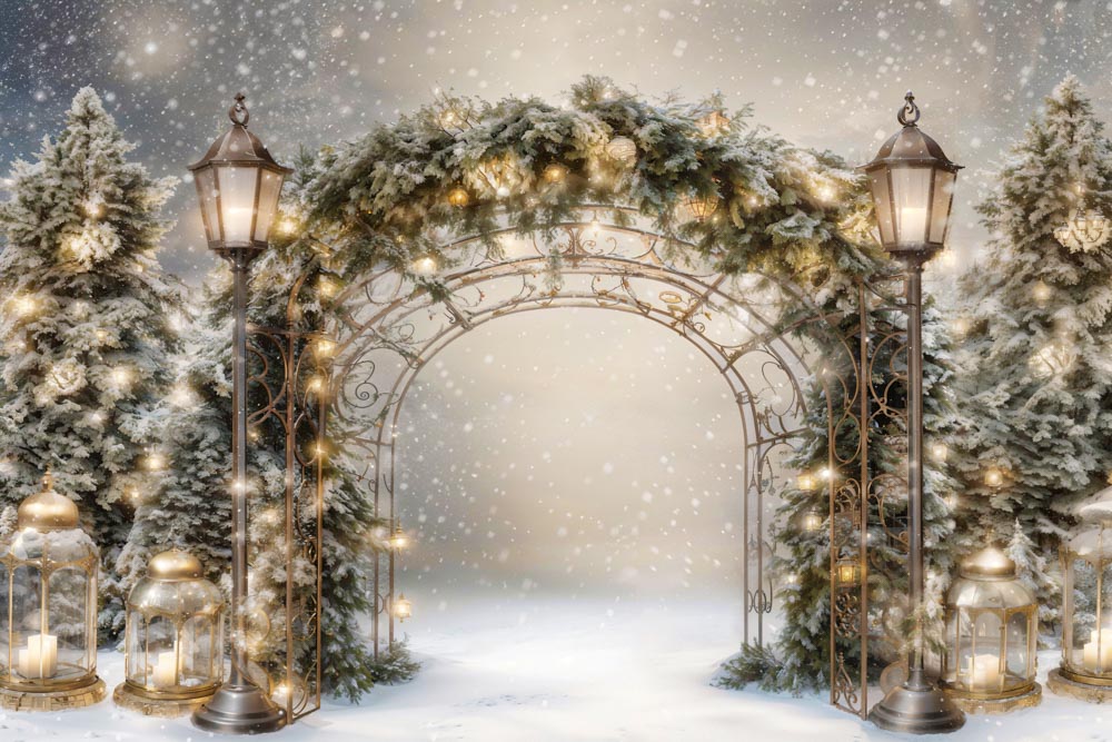 Kate Hiver Noël Arc de Branche Toile de fond conçue par Emetselch