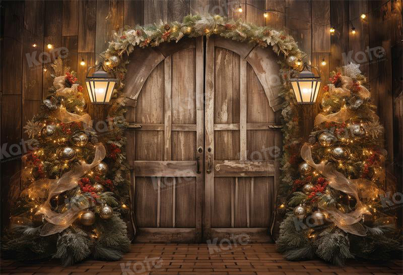 Kate Noël Ancienne Grange Porte Bois Toile de fond pour la photographie - Kate Backdrop FR
