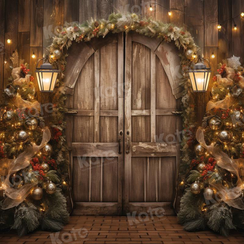 Kate Noël Ancienne Grange Porte Bois Toile de fond pour la photographie - Kate Backdrop FR