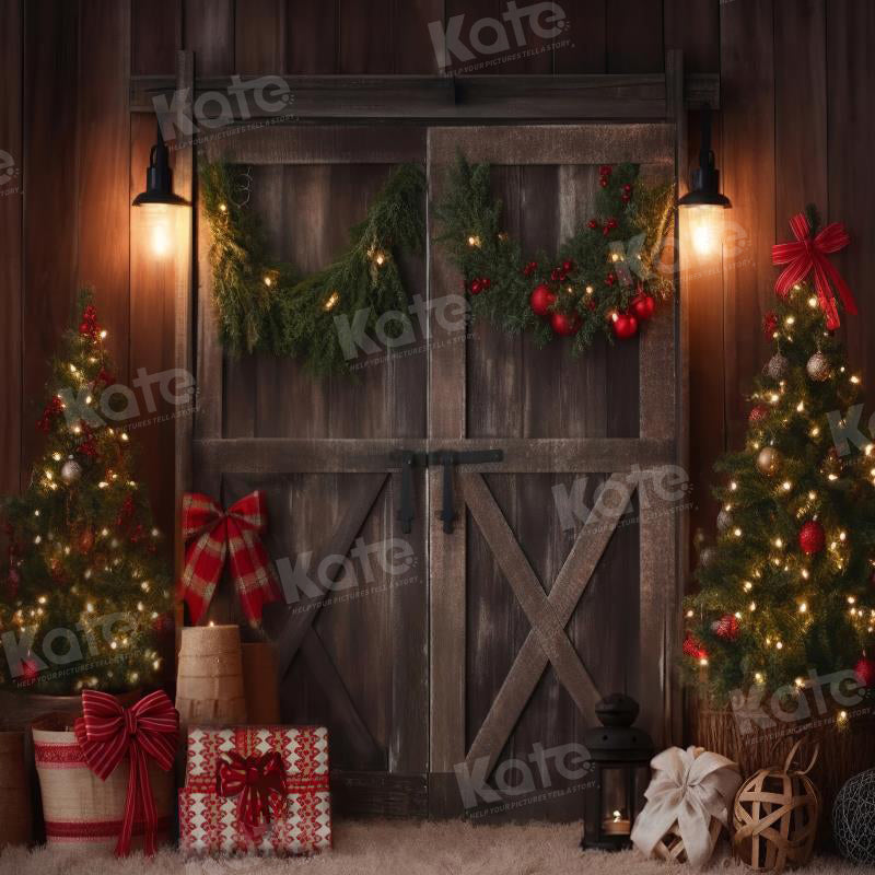 Kate Noël Sombre Grange Arbre Toile de fond pour la photographie - Kate Backdrop FR