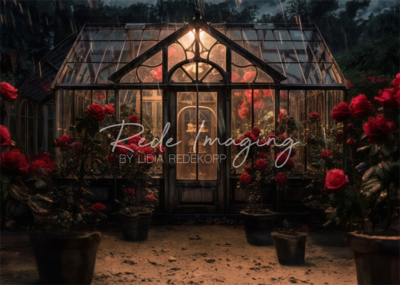 Kate Serre de roses Plante Toile de fond conçue par Lidia Redekopp
