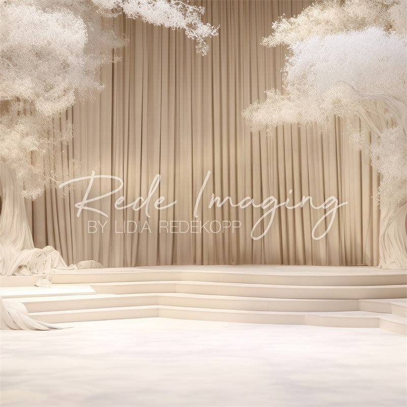 Kate Blanc Stade de représentation Toile de fond conçue par Lidia Redekopp - Kate Backdrop FR
