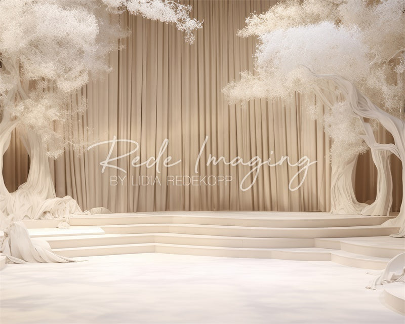 Kate Blanc Stade de représentation Toile de fond conçue par Lidia Redekopp - Kate Backdrop FR