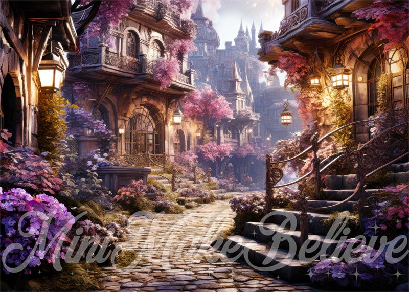 Kate Dessin animé pictural Princesse Village Toile de fond conçue par Mini MakeBelieve - Kate Backdrop FR