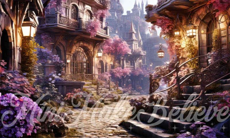 Kate Dessin animé pictural Princesse Village Toile de fond conçue par Mini MakeBelieve - Kate Backdrop FR