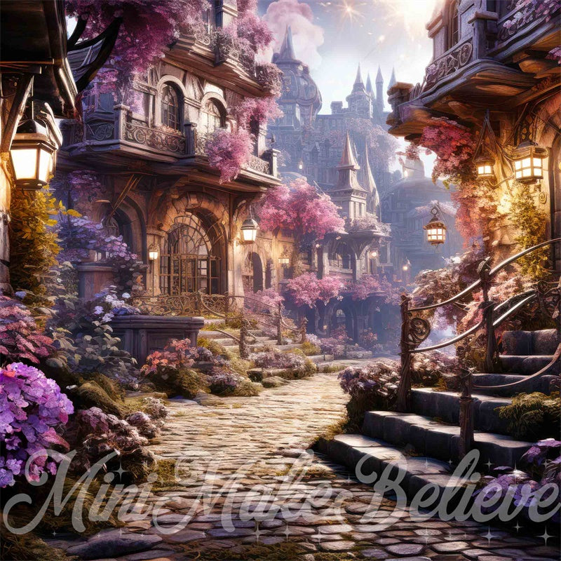 Kate Dessin animé pictural Princesse Village Toile de fond conçue par Mini MakeBelieve - Kate Backdrop FR