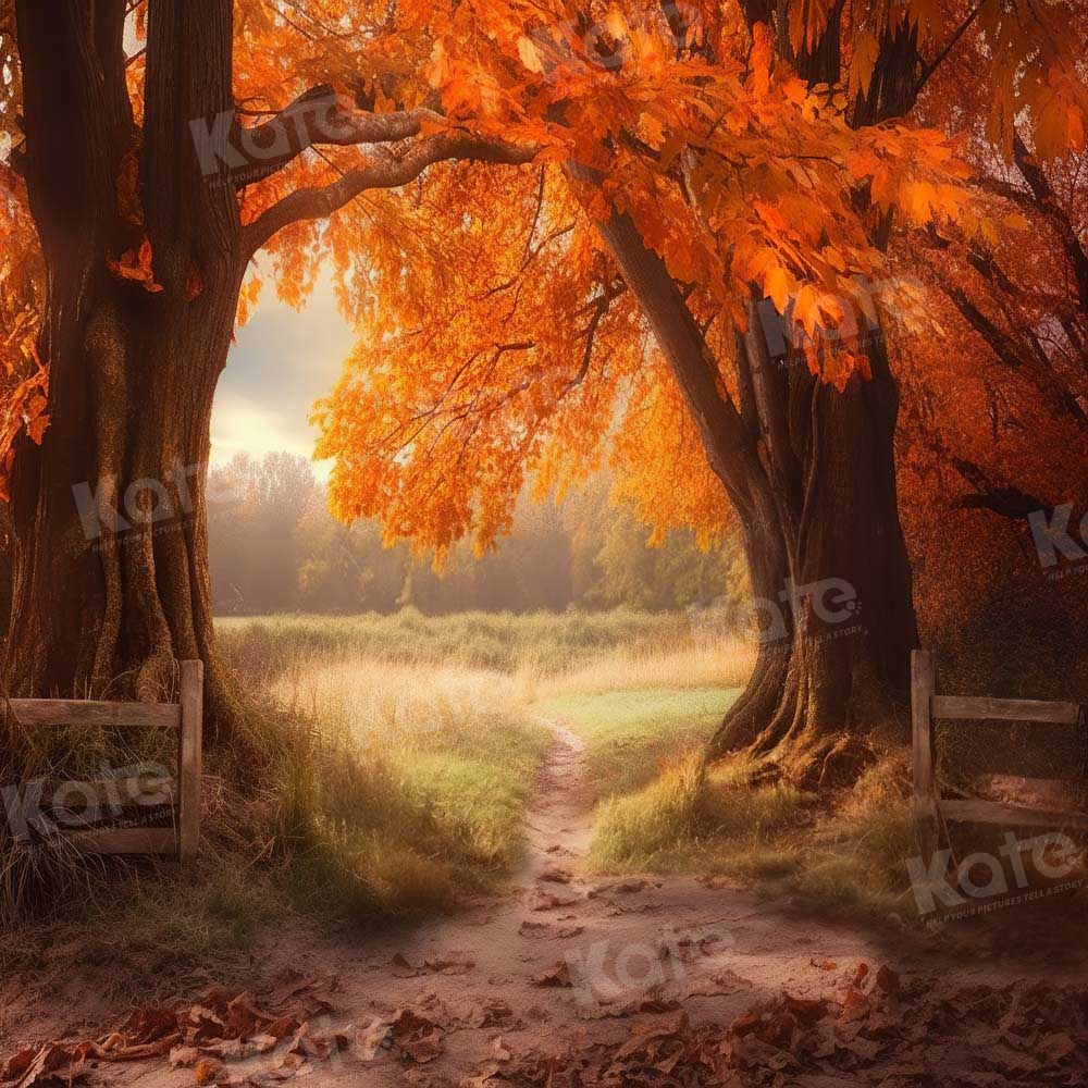 Kate Automne Arbres Feuille d'érable Toile de fond pour la photographie