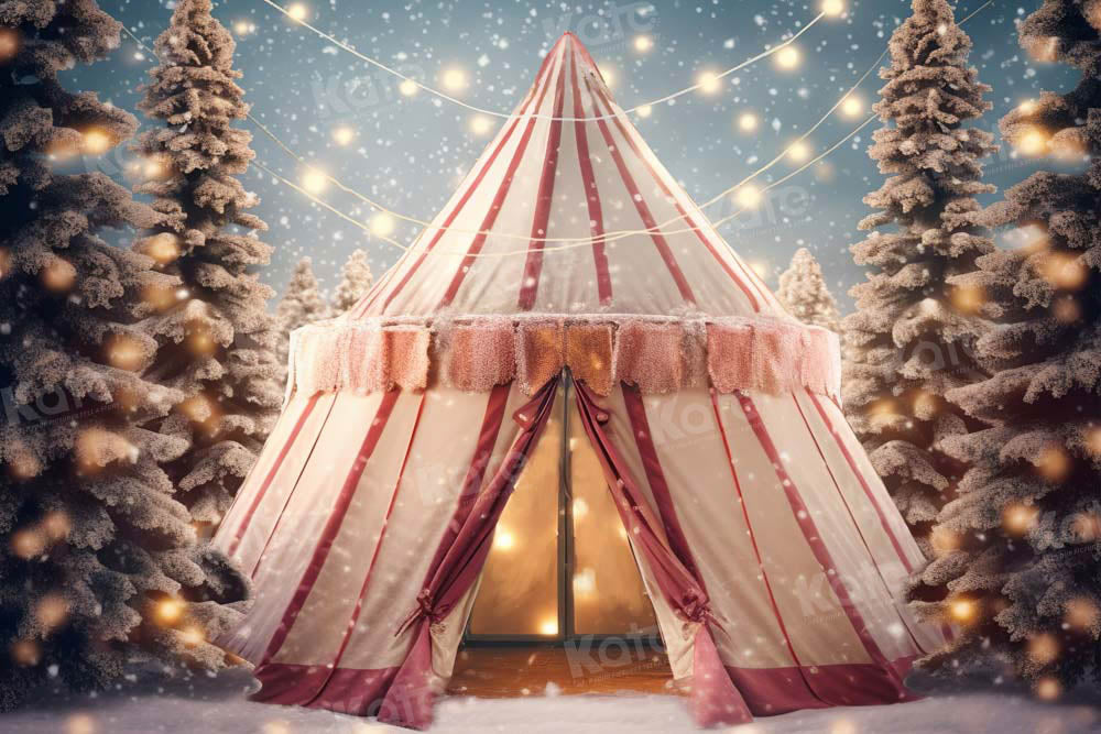 Kate Hiver Noël Cirque Tente Toile de fond conçue par Chain Photographie