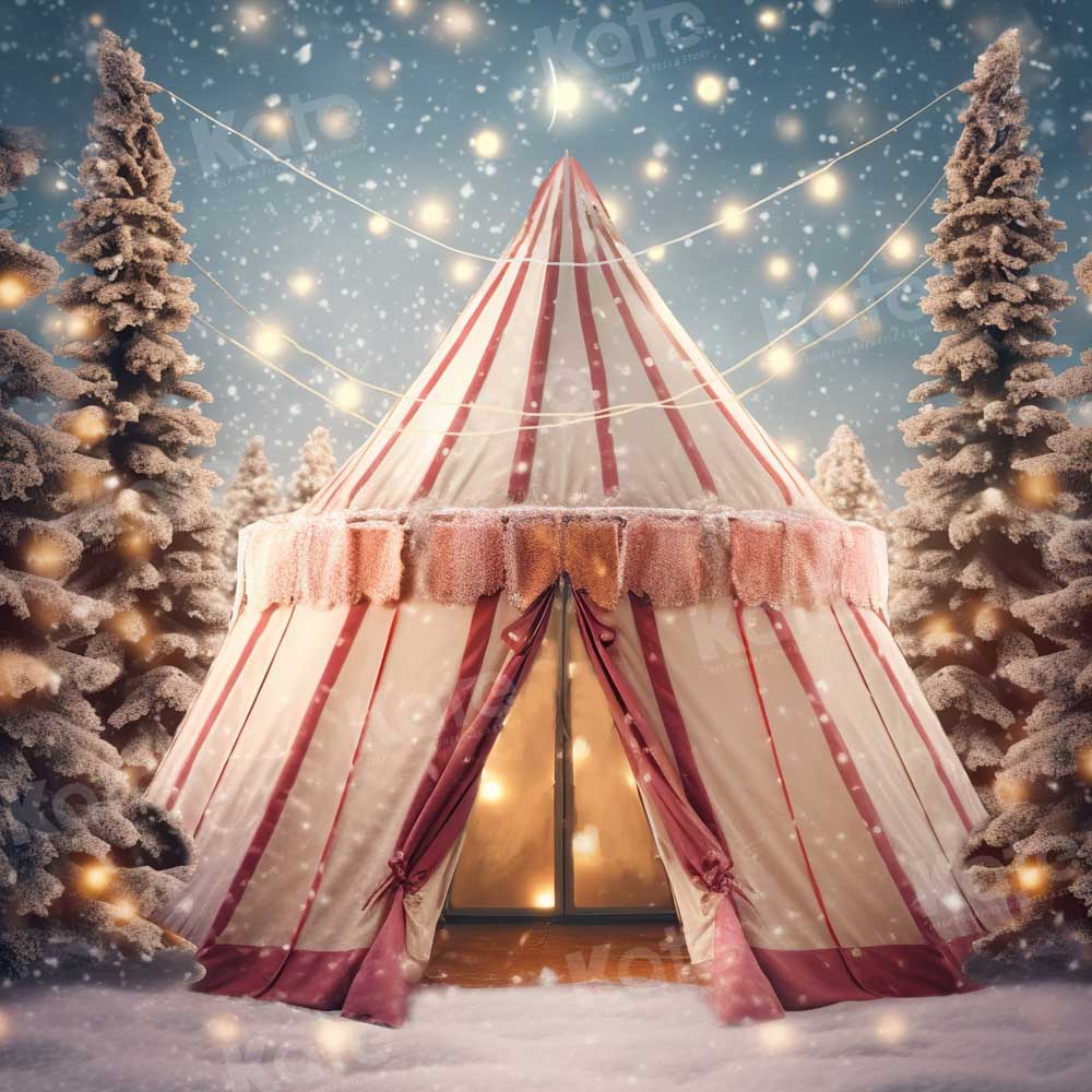 Kate Hiver Noël Cirque Tente Toile de fond conçue par Chain Photographie