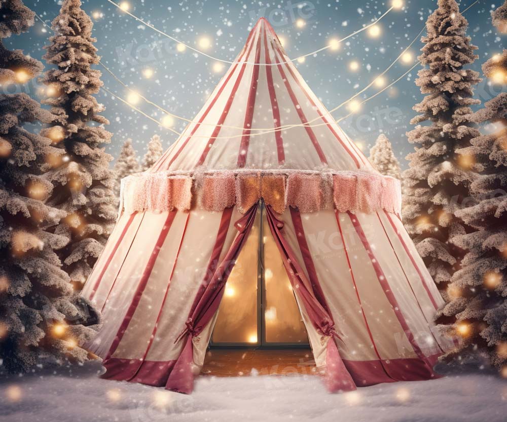 Kate Hiver Noël Cirque Tente Toile de fond conçue par Chain Photographie