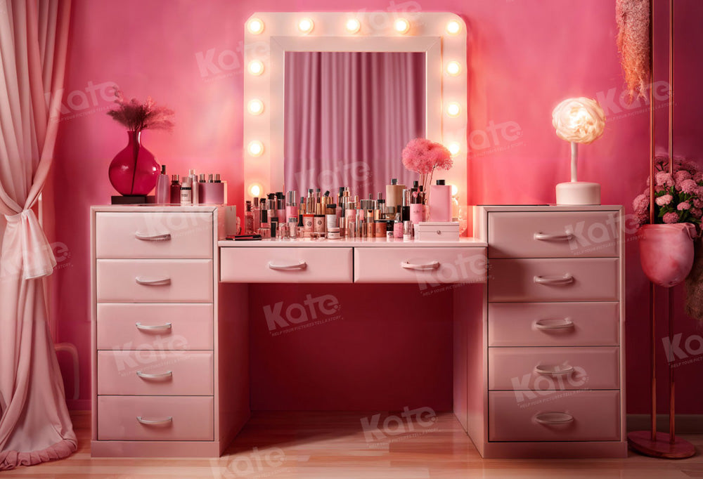 Kate Rêve de poupée Rose Table de toilette Toile de fond pour la photographie - Kate Backdrop FR