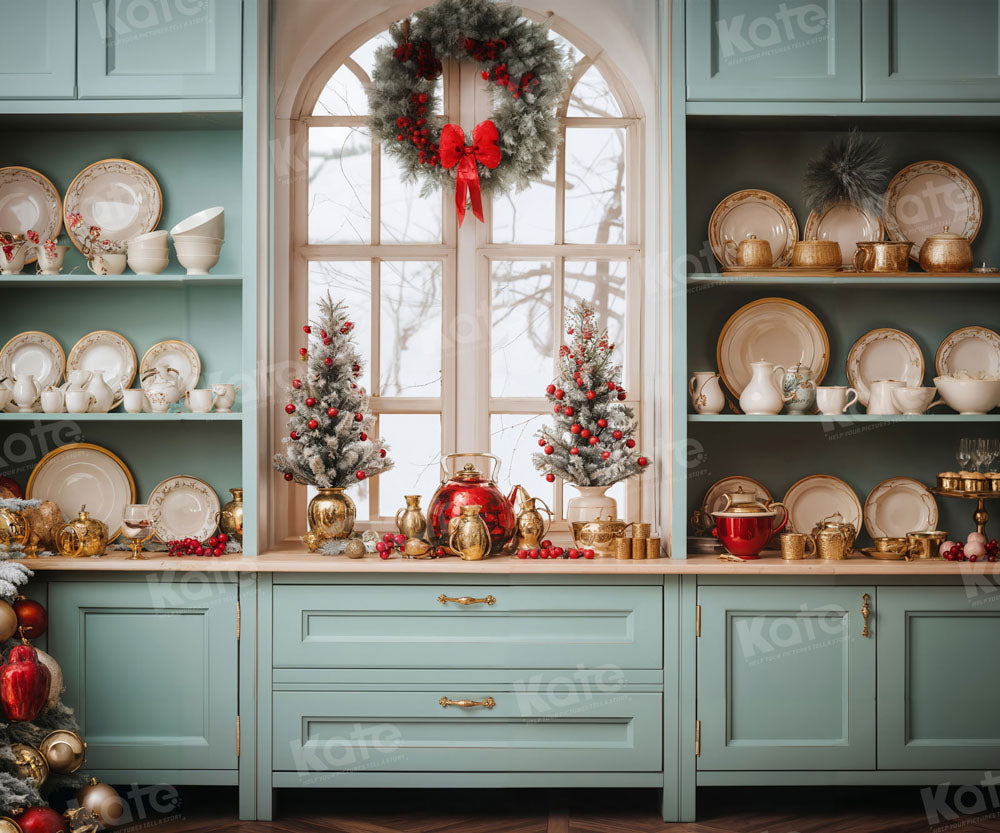 Kate Noël Vert Cuisine Plats Toile de fond pour la photographie - Kate Backdrop FR