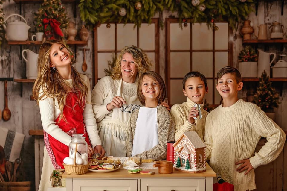 Kate Noël Cuisine Mur en bois Fenêtre Toile de fond conçue par Emetselch - Kate Backdrop FR