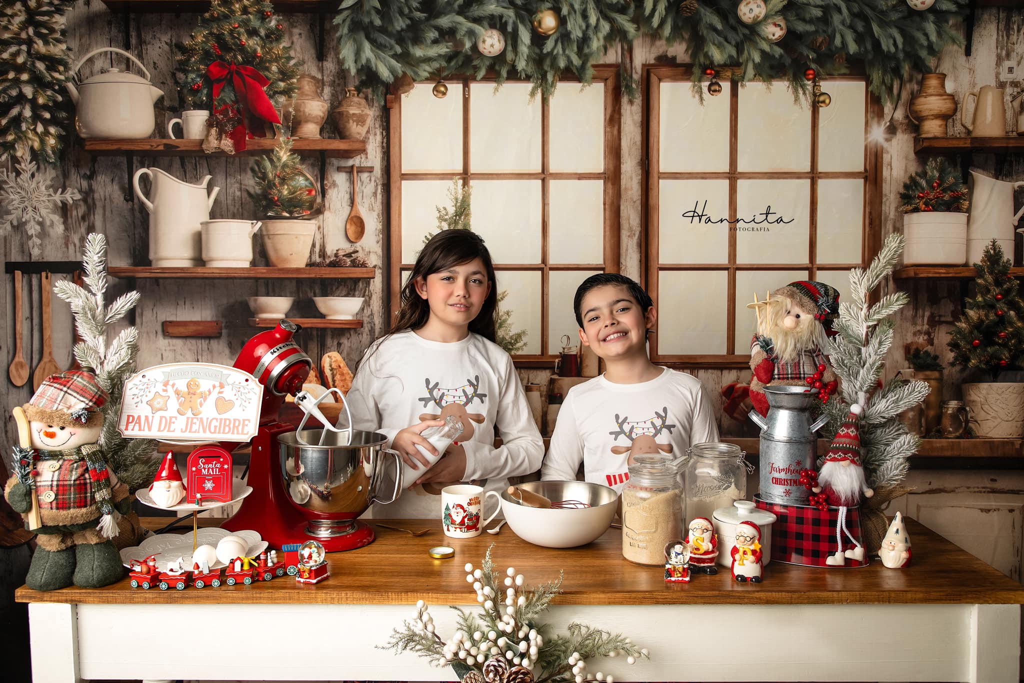 Offres Éclair #1 Kate Noël Cuisine Mur en bois Fenêtre Toile de fond conçue par Emetselch - Kate Backdrop FR