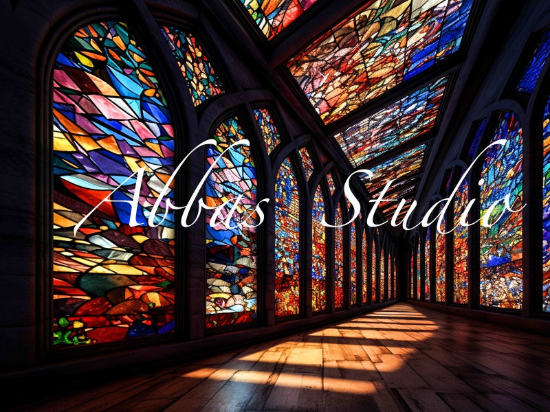 Kate Vitrail Chambre Coloré Toile de fond conçue par Abbas Studio - Kate Backdrop FR
