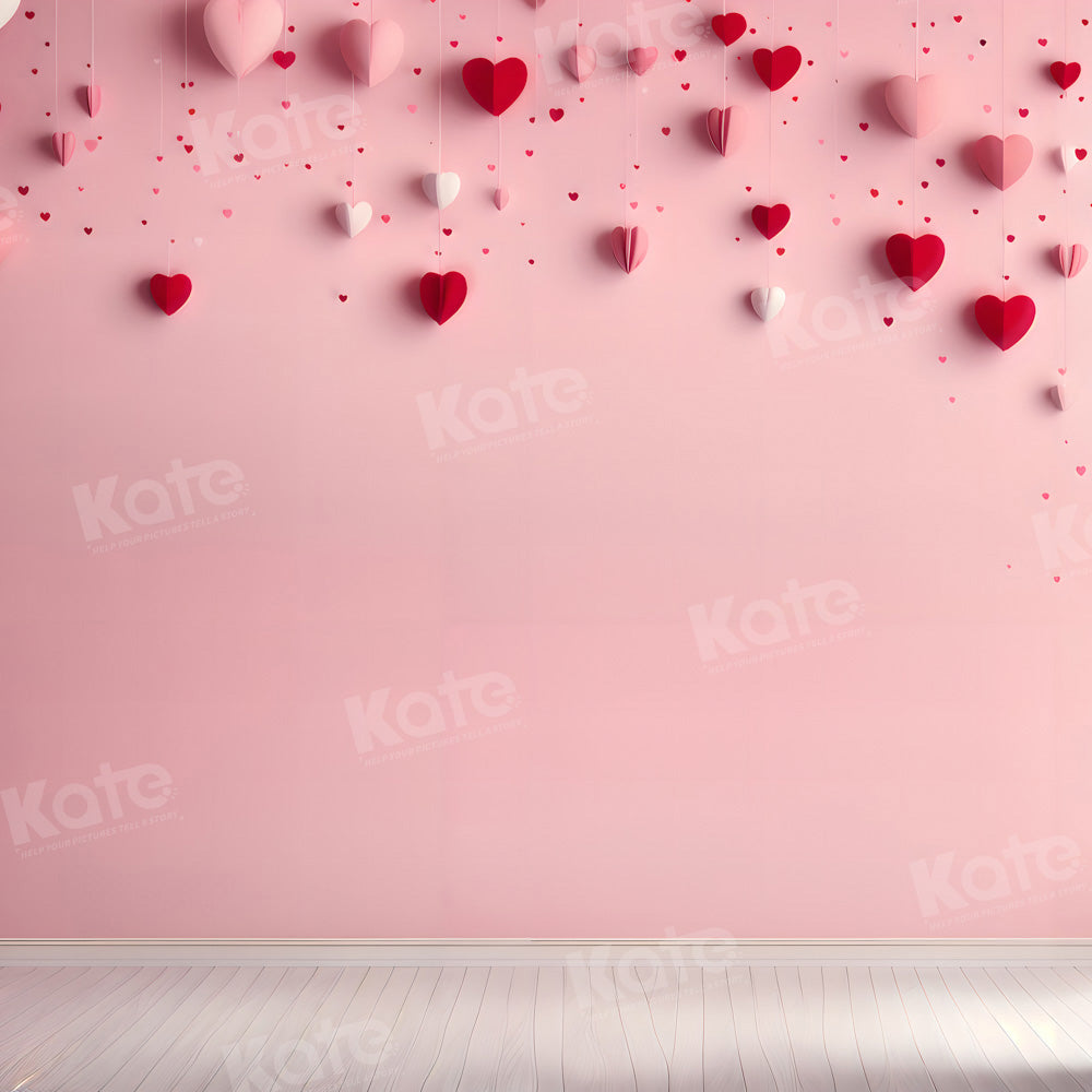 Kate Saint Valentin Mur Rose Amour Toile de fond pour la photographie - Kate Backdrop FR