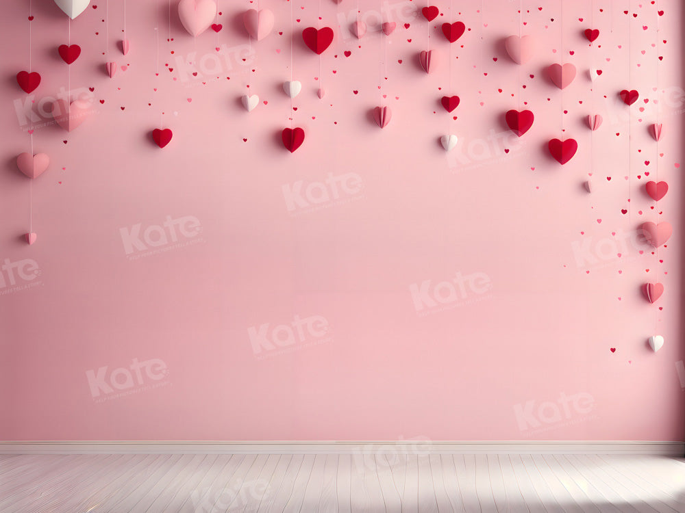 Kate Saint Valentin Mur Rose Amour Toile de fond pour la photographie - Kate Backdrop FR