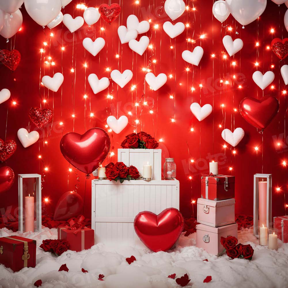 Kate Saint Valentin Rouge Amour Fête Toile de fond conçue par Emetselch - Kate Backdrop FR
