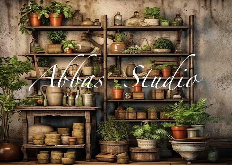 Kate Serre Mur Plante Toile de fond conçue par Abbas Studio - Kate Backdrop FR