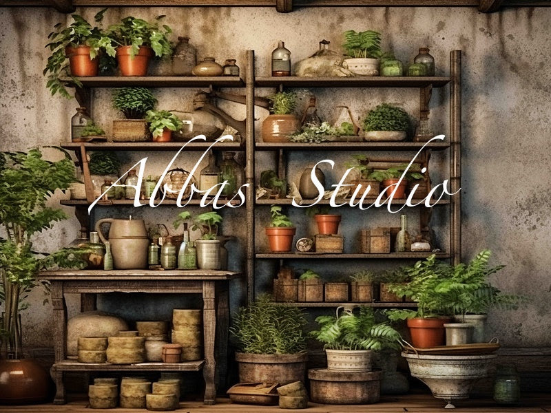 Kate Serre Mur Plante Toile de fond conçue par Abbas Studio - Kate Backdrop FR