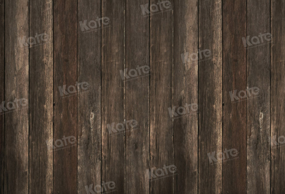 Kate Marron foncé Parquet Ancien Bois Toile de fond pour la photographie - Kate Backdrop FR