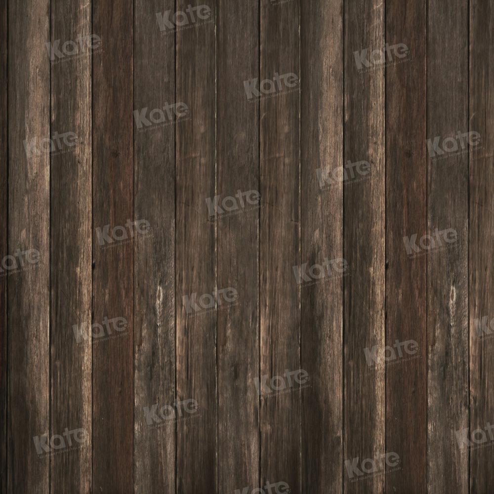 Kate Marron foncé Parquet Ancien Bois Toile de fond pour la photographie - Kate Backdrop FR