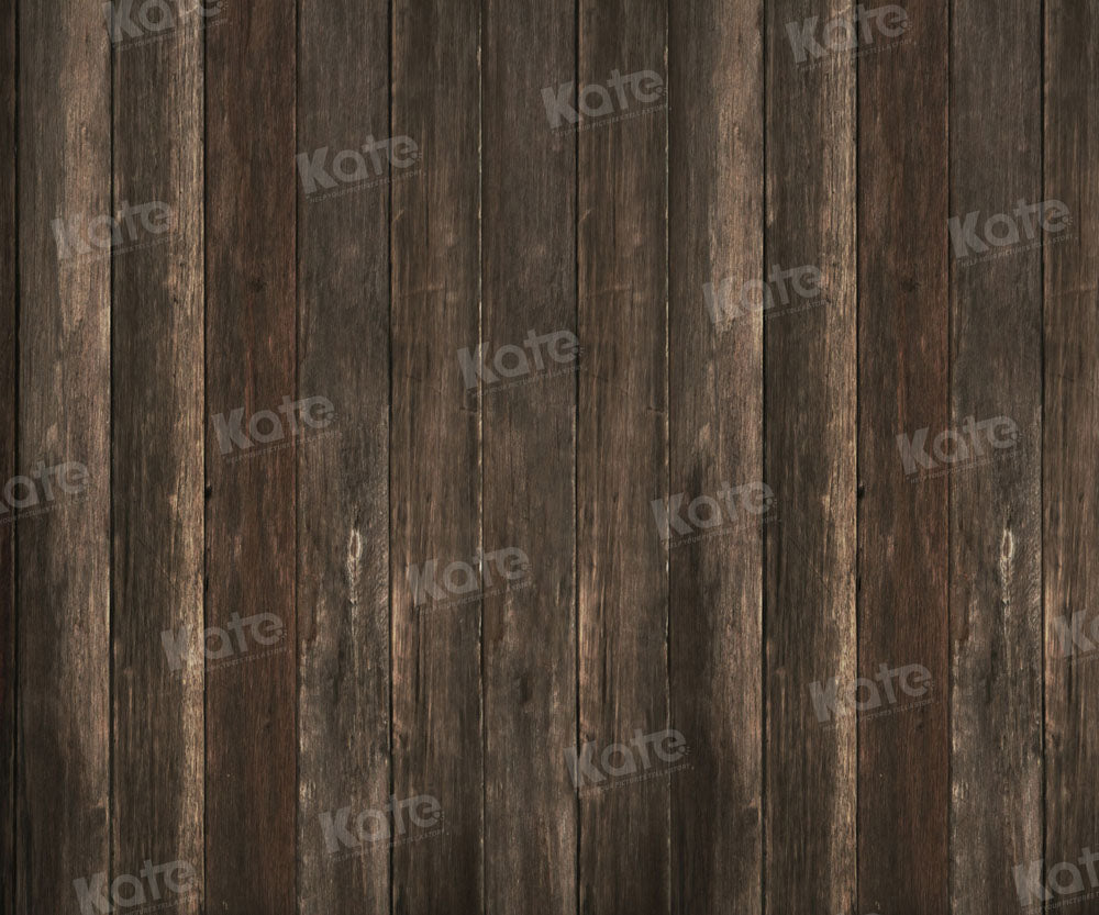 Kate Marron foncé Parquet Ancien Bois Toile de fond pour la photographie - Kate Backdrop FR