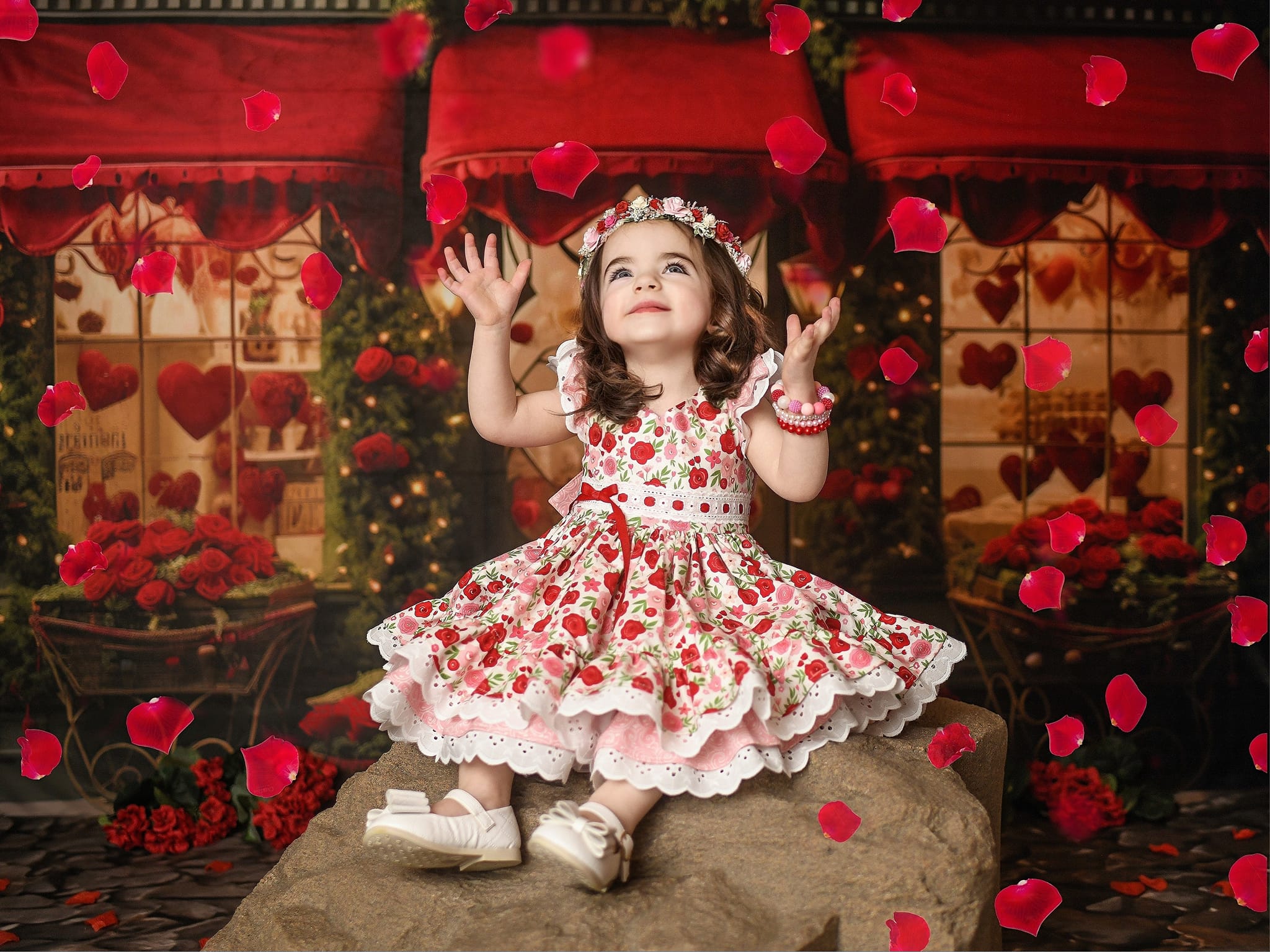 Kate Saint Valentin Amour Magasin Rouge Toile de fond conçue par Emetselch - Kate Backdrop FR