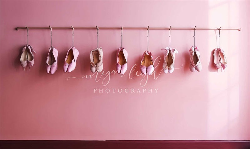 Kate Chaussures de ballet Mur Toile de fond conçue par Megan Leigh Photographie