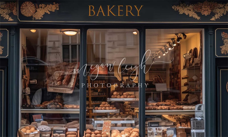 Kate Boulangerie Française Pain Toile de fond conçue par Megan Leigh - Kate Backdrop FR