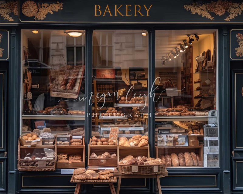 Kate Boulangerie Française Pain Toile de fond conçue par Megan Leigh - Kate Backdrop FR