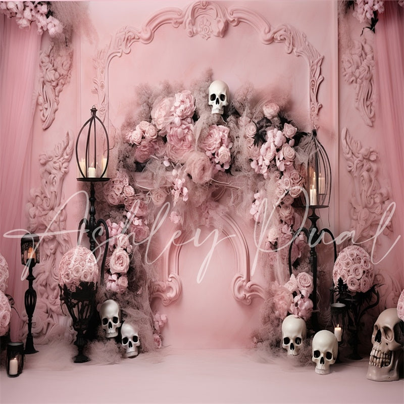 Kate Rose Le jour des morts Toile de fond conçu par Ashley Paul - Kate Backdrop FR