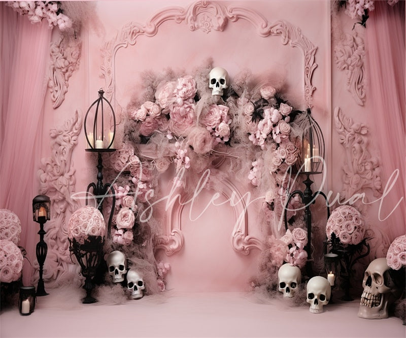 Kate Rose Le jour des morts Toile de fond conçu par Ashley Paul - Kate Backdrop FR