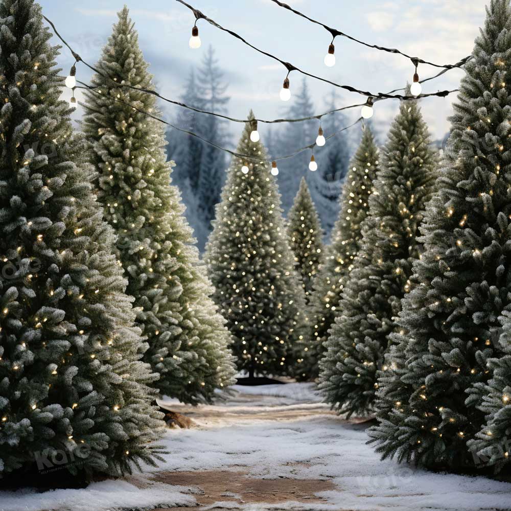 Kate Noël Extérieur Ferme des arbres Toile de fond pour la photographie - Kate Backdrop FR