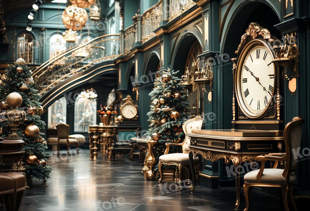 Kate Noël Vintage Horloge Chambre Toile de fond conçue par Chain Photographie - Kate Backdrop FR