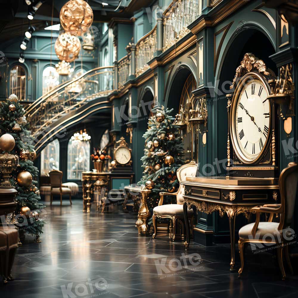 Kate Noël Vintage Horloge Chambre Toile de fond conçue par Chain Photographie - Kate Backdrop FR