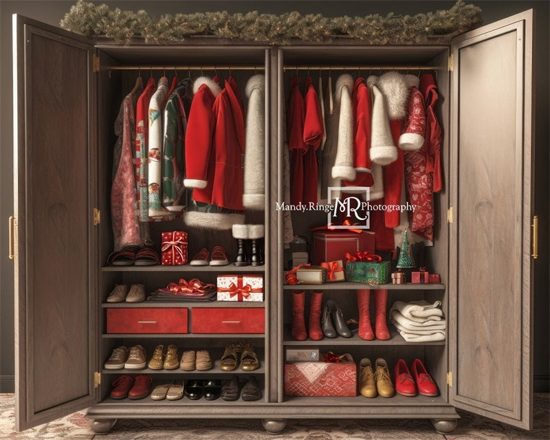 Kate Placard d'Hiver du Père Noël Toile de fond conçue par Mandy Ringe - Kate Backdrop FR