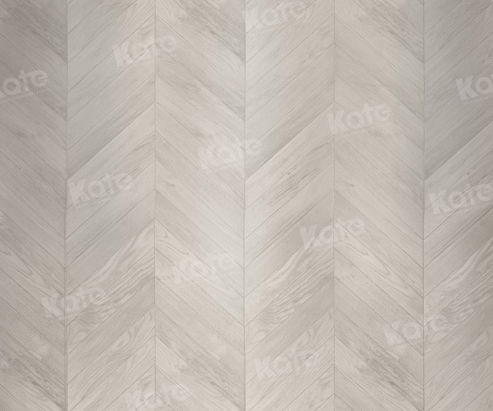 Kate Gris clair Blanc Plancher à chevrons Sol Toile de fond conçue par Kate Image