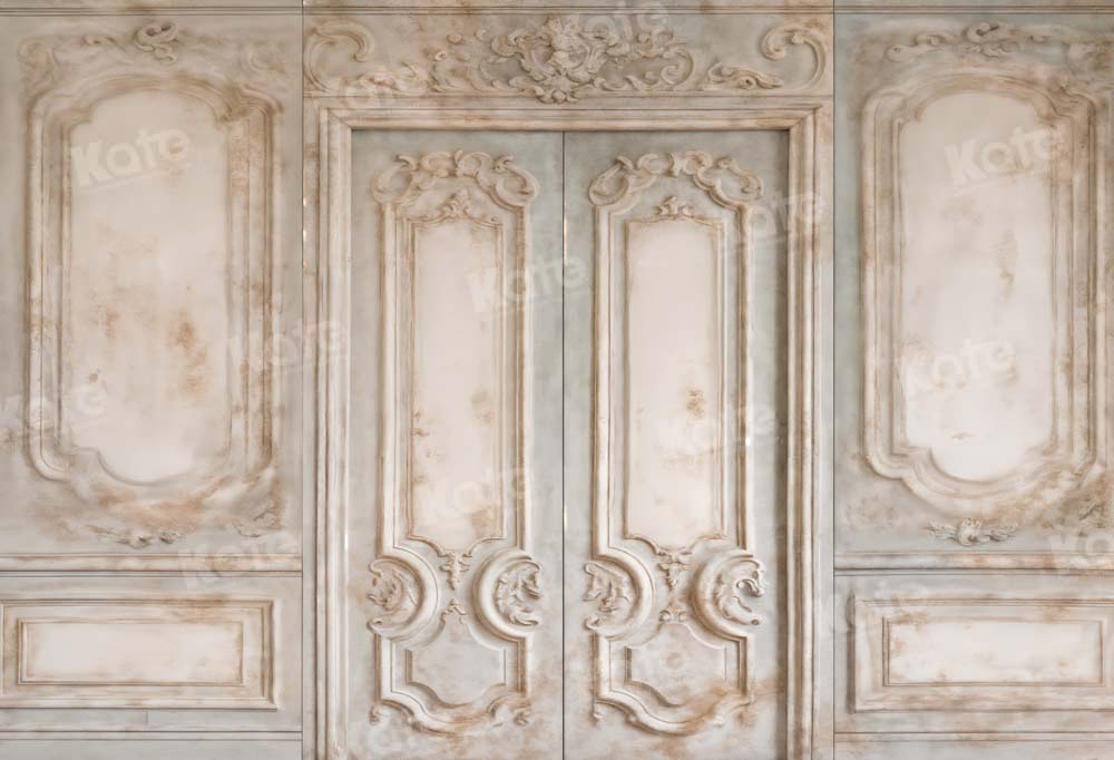 Kate Vintage Rétro Marbre Mur Porte Toile de fond conçue par Kate Image - Kate Backdrop FR