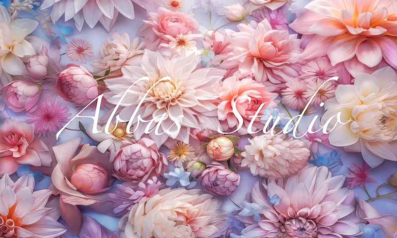 Kate Printemps Mur Floral Rose Toile de fond conçue par Abbas Studio