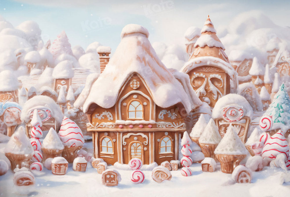 Kate Noël Neige Château de Glace Toile de fond pour la photographie - Kate Backdrop FR