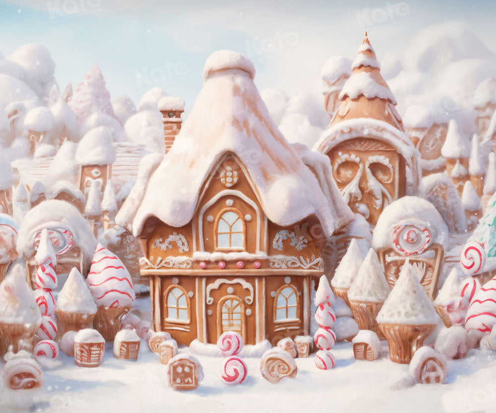 Kate Noël Neige Château de Glace Toile de fond pour la photographie - Kate Backdrop FR